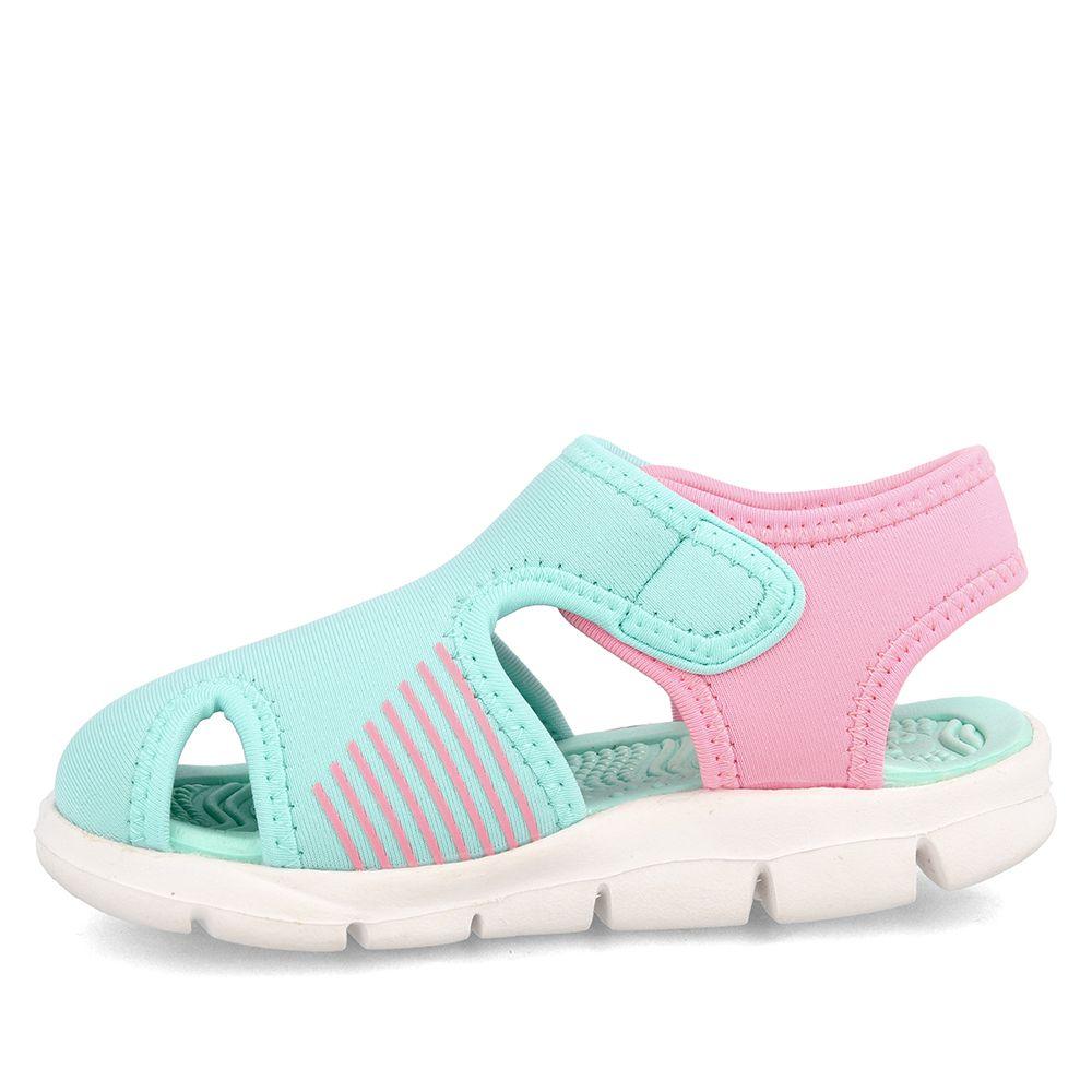 Sandalia Niña Bubblegummers Bentley Celeste/Rosado-4