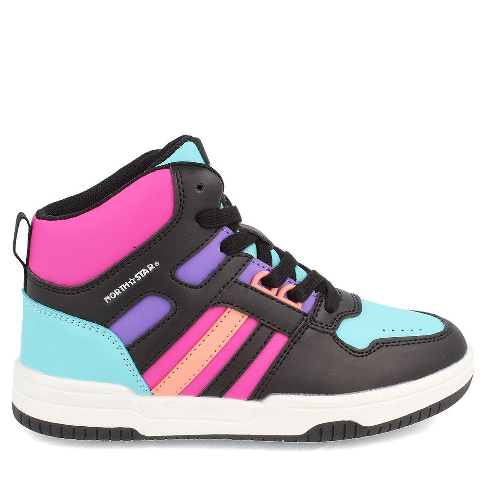 ZAPATILLA NIÑA NORTH STAR HEM NEGRO -  MULTICOLOR 30 - 33-0