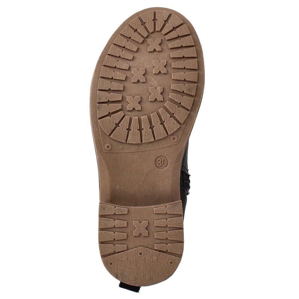 BOTA NIÑA BATA TERRA NEGRO 34-38-6
