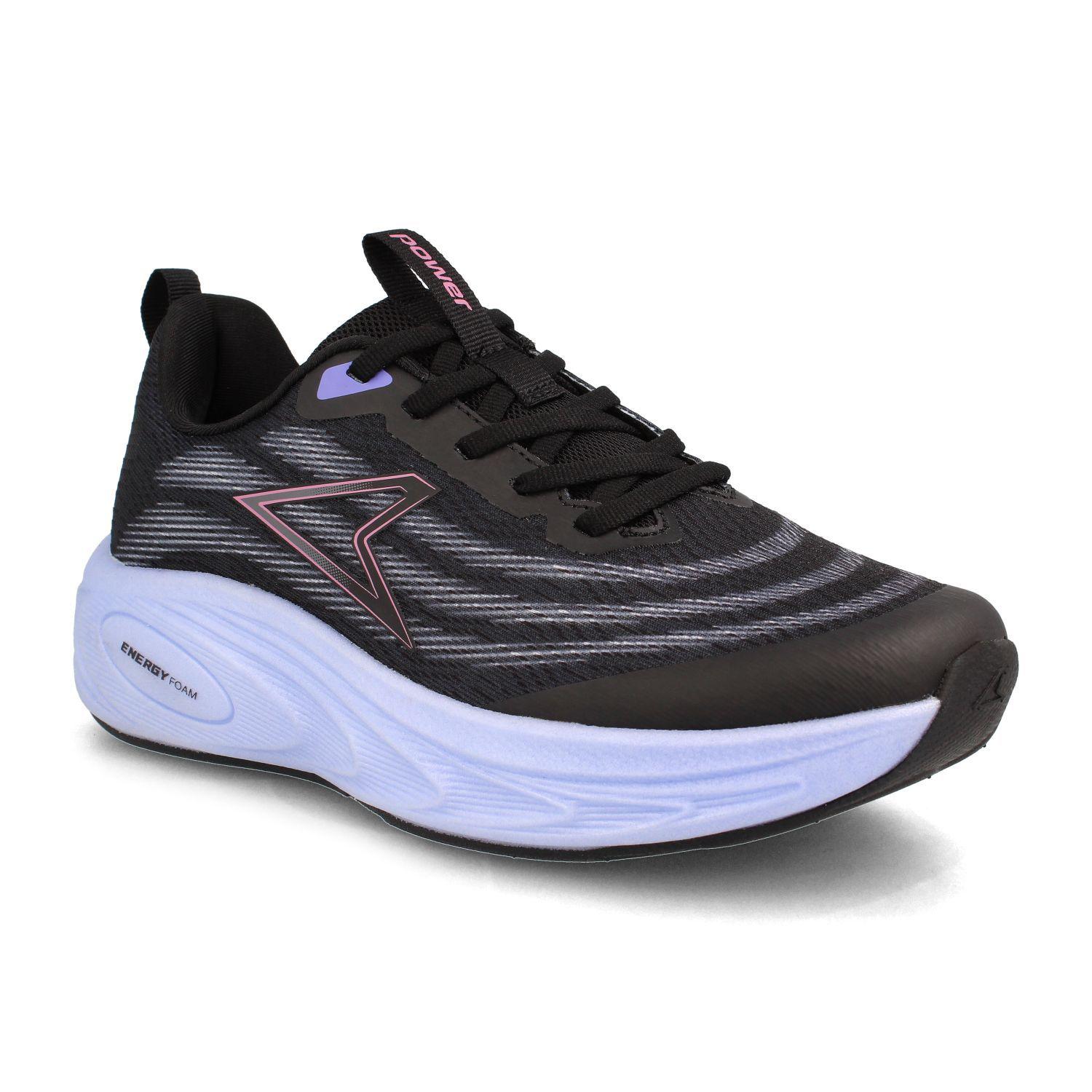 Zapatilla Mujer Power Energy Ripple Sonos Running Negro-1