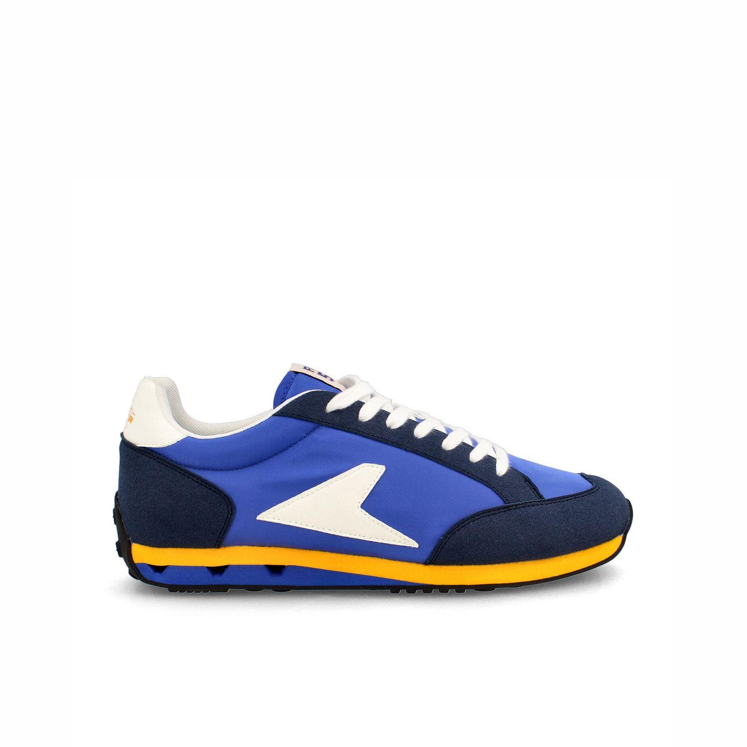 Zapatilla Hombre Power Force 5 Retrospec Azul Marino - Amarillo-0