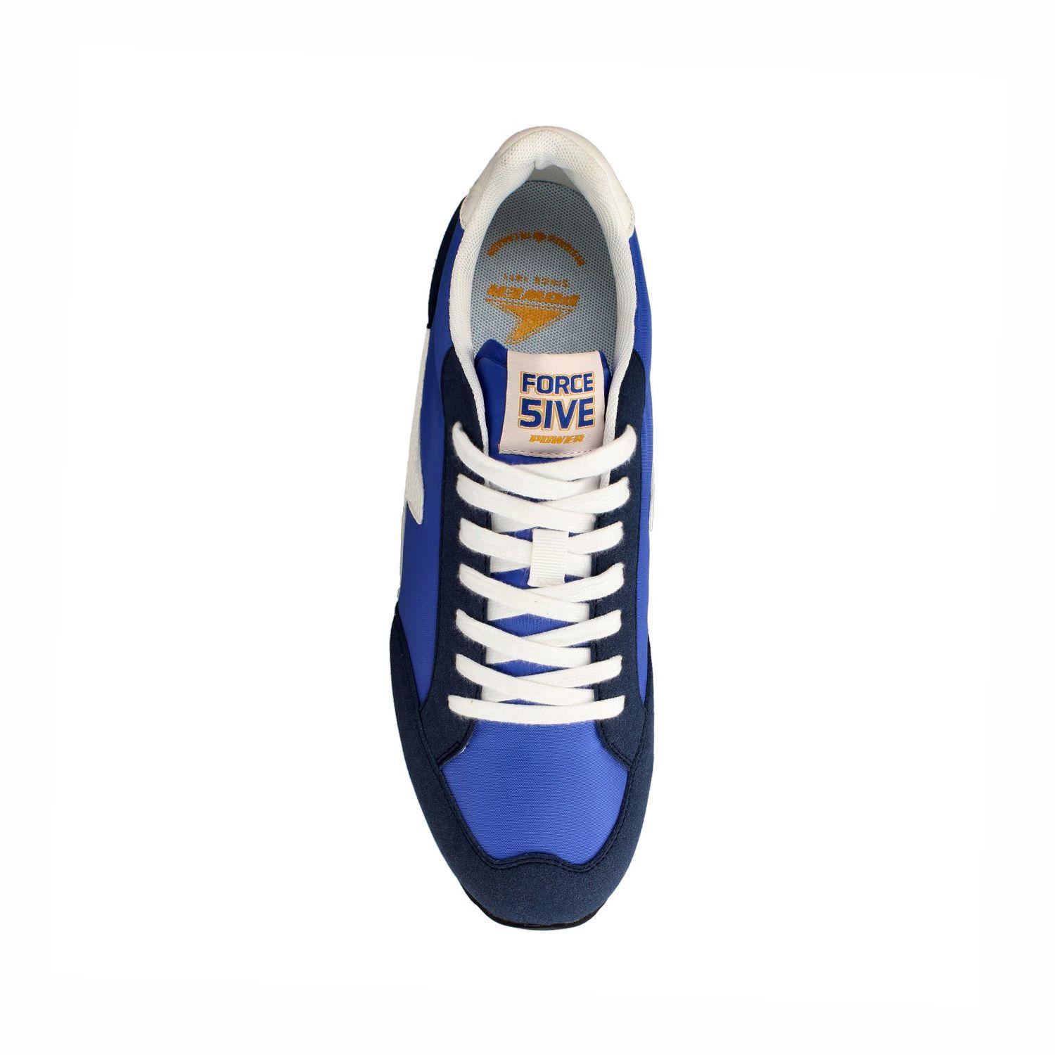 Zapatilla Hombre Power Force 5 Retrospec Azul Marino - Amarillo-3