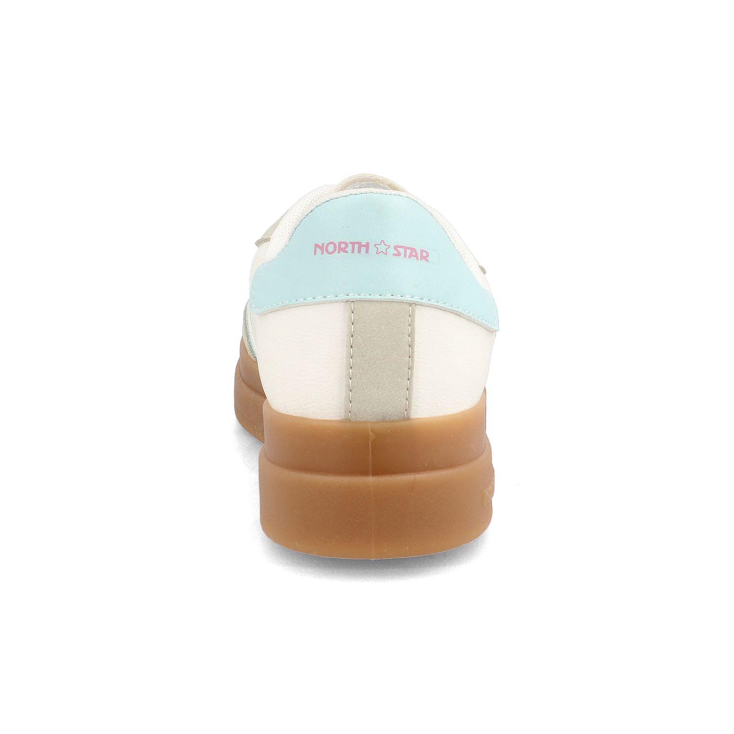 Zapatilla Mujer North Star Striker Elev8 Blanco-Celeste-2