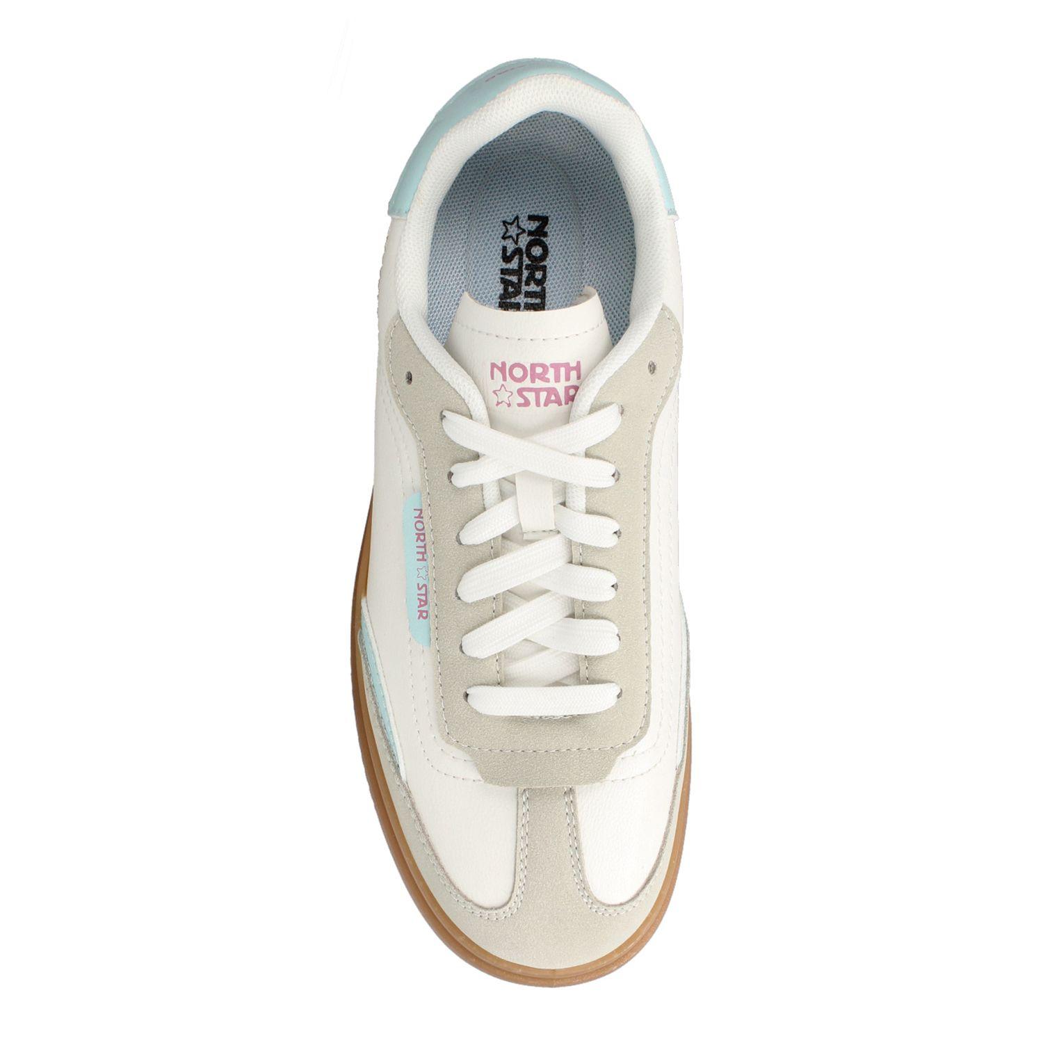 Zapatilla Mujer North Star Striker Elev8 Blanco-Celeste-3