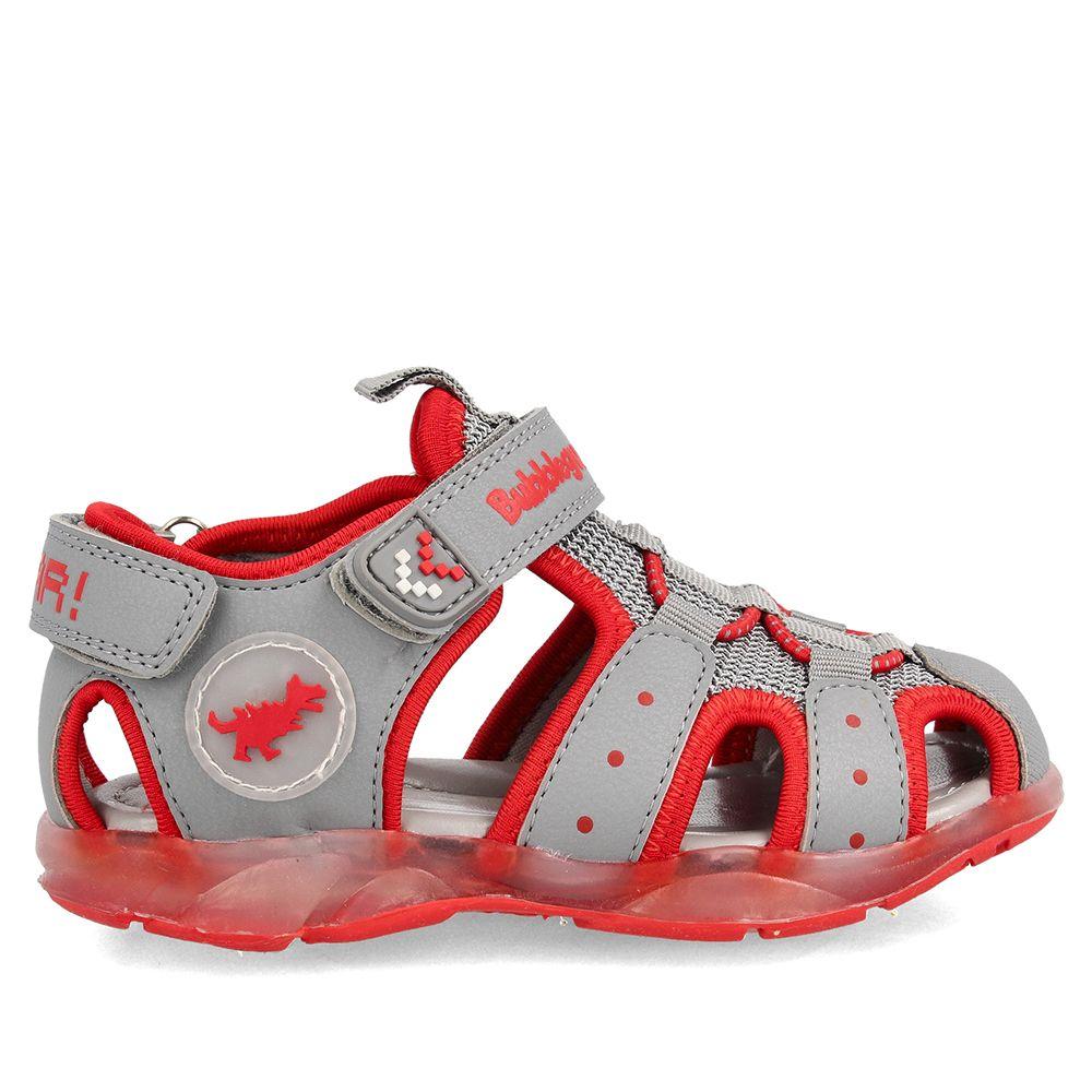 SANDALIA NIÑO BUBBLEGUMMERS UNAI GRIS 26-29-4
