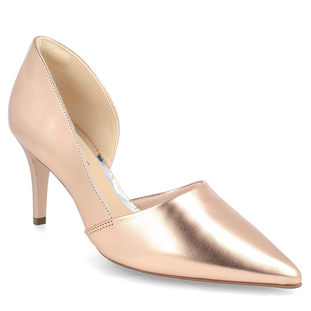 ZAPATO MUJER BATA RED LABEL MIKE DORADO ROSA-0