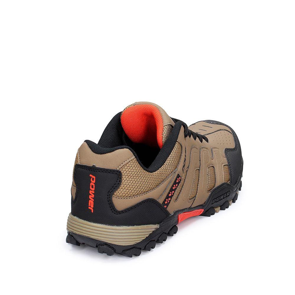 Zapatilla Deportiva Hombre Power Trek Tor Café-3
