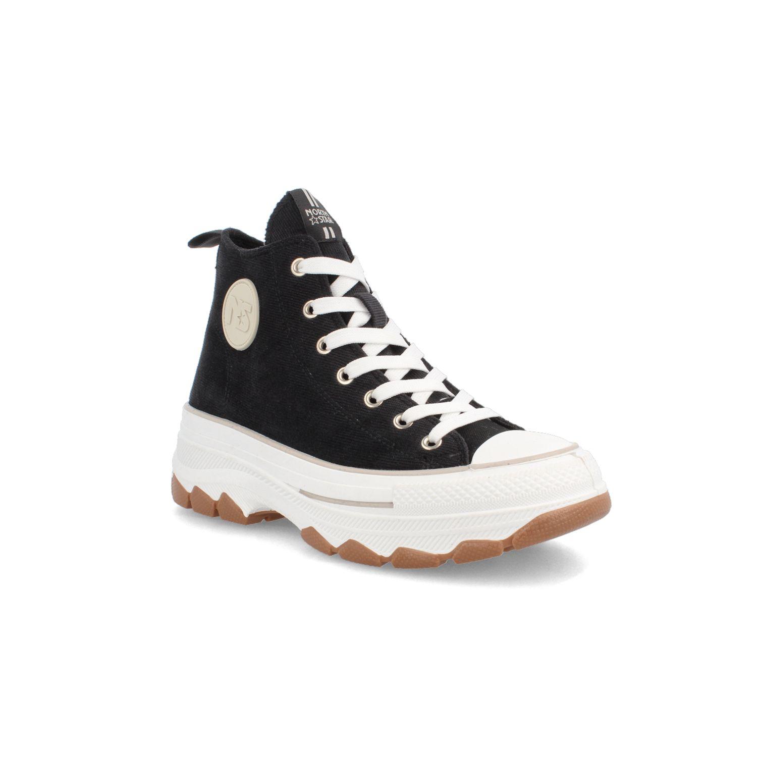 Zapatilla Mujer North Star Hare Negro Caña-1