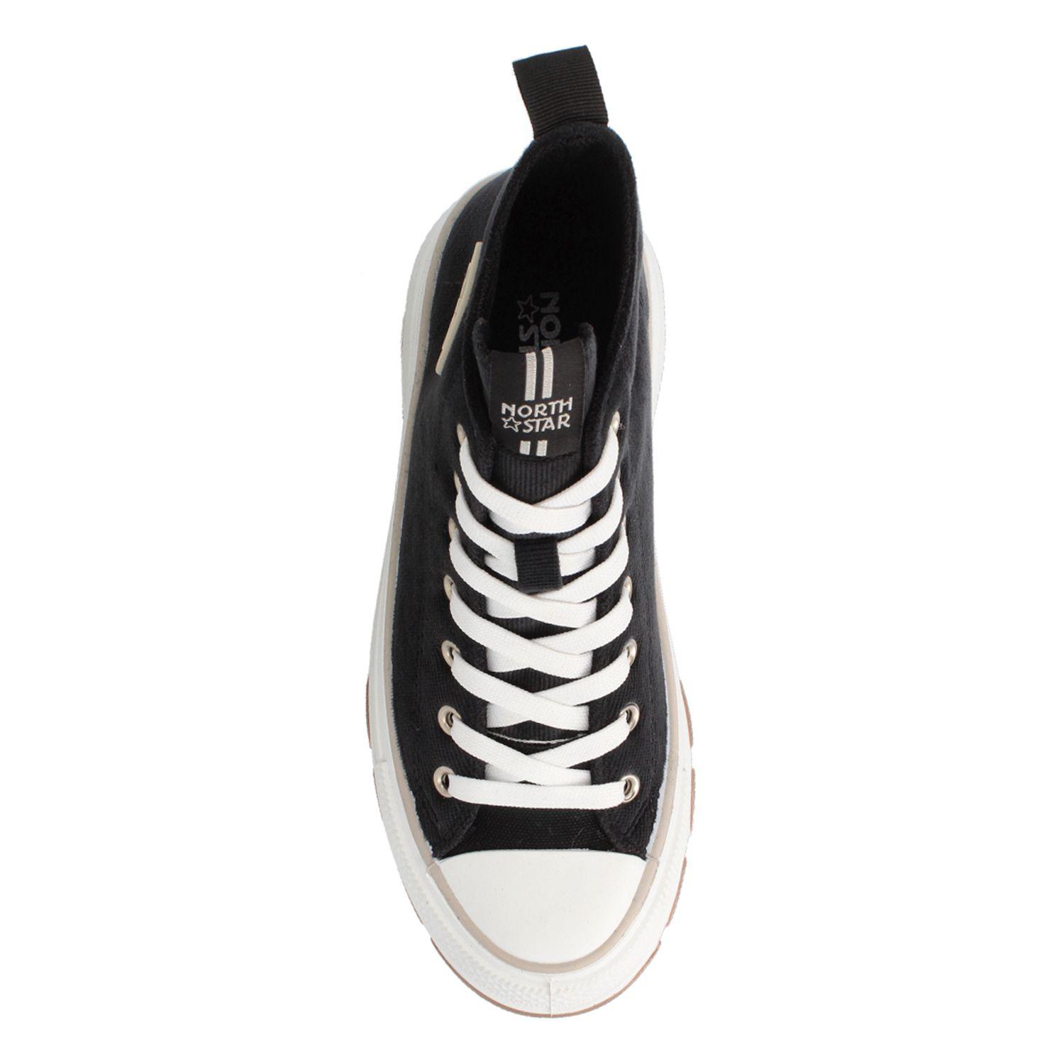 Zapatilla Mujer North Star Hare Negro Caña-3