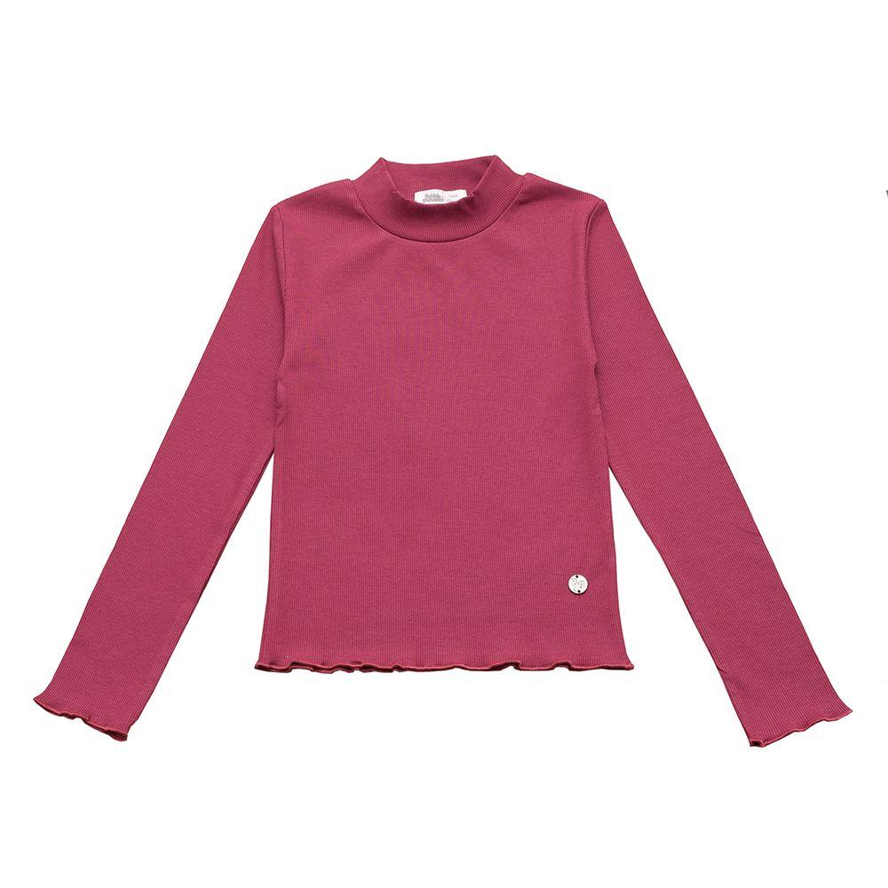 Polera Manga Larga Niña Bubblegummers Lucia Rosado Teens-0