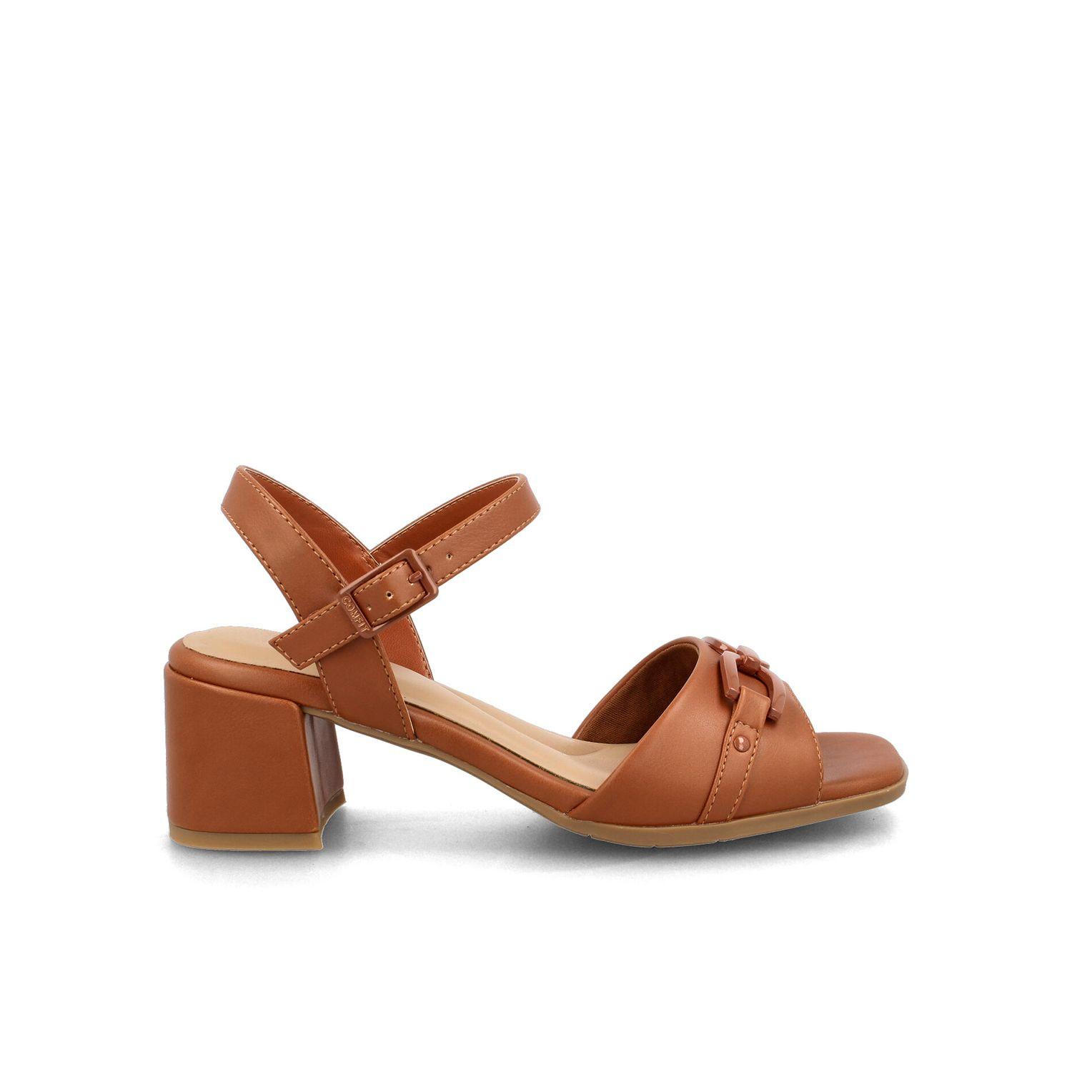 Sandalia Mujer Bata Federica Camel-0