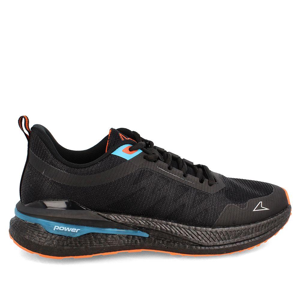 Zapatilla Hombre Power Kissen Negro-Azul-4