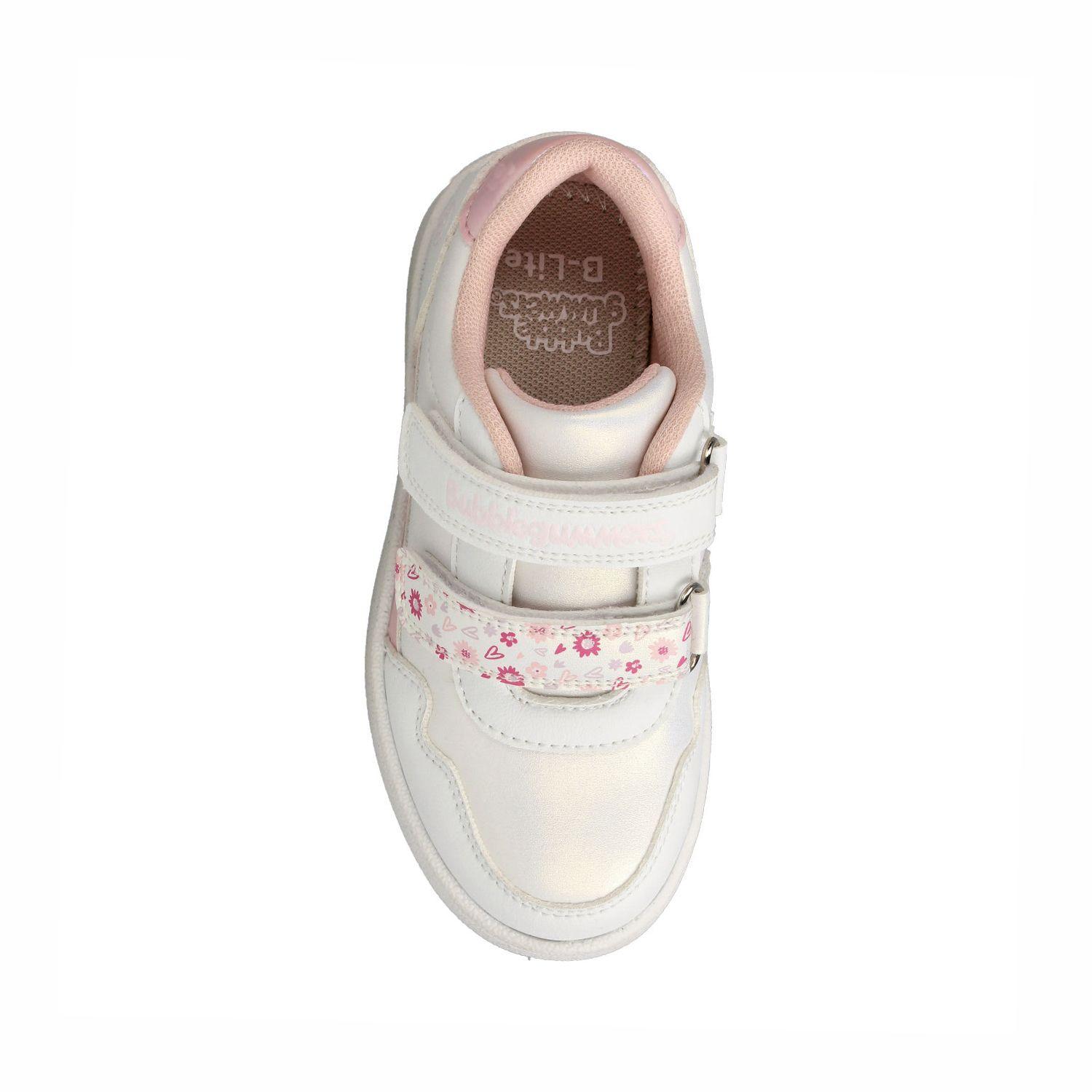 Zapatilla Niña Bubblegummers Clavel Blanco - Rosa-3