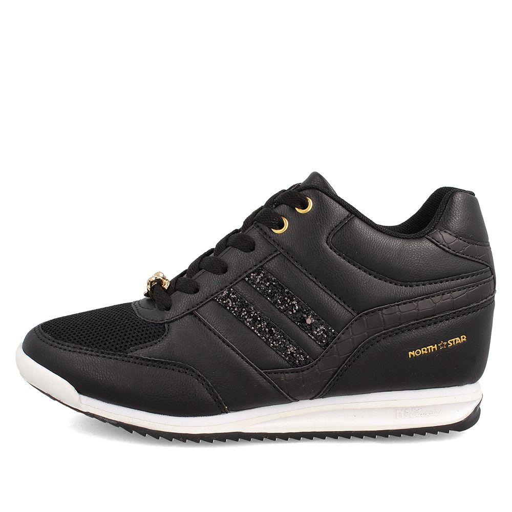 ZAPATILLA MUJER NORTH STAR HIGH PETRONAS NEGRO-1