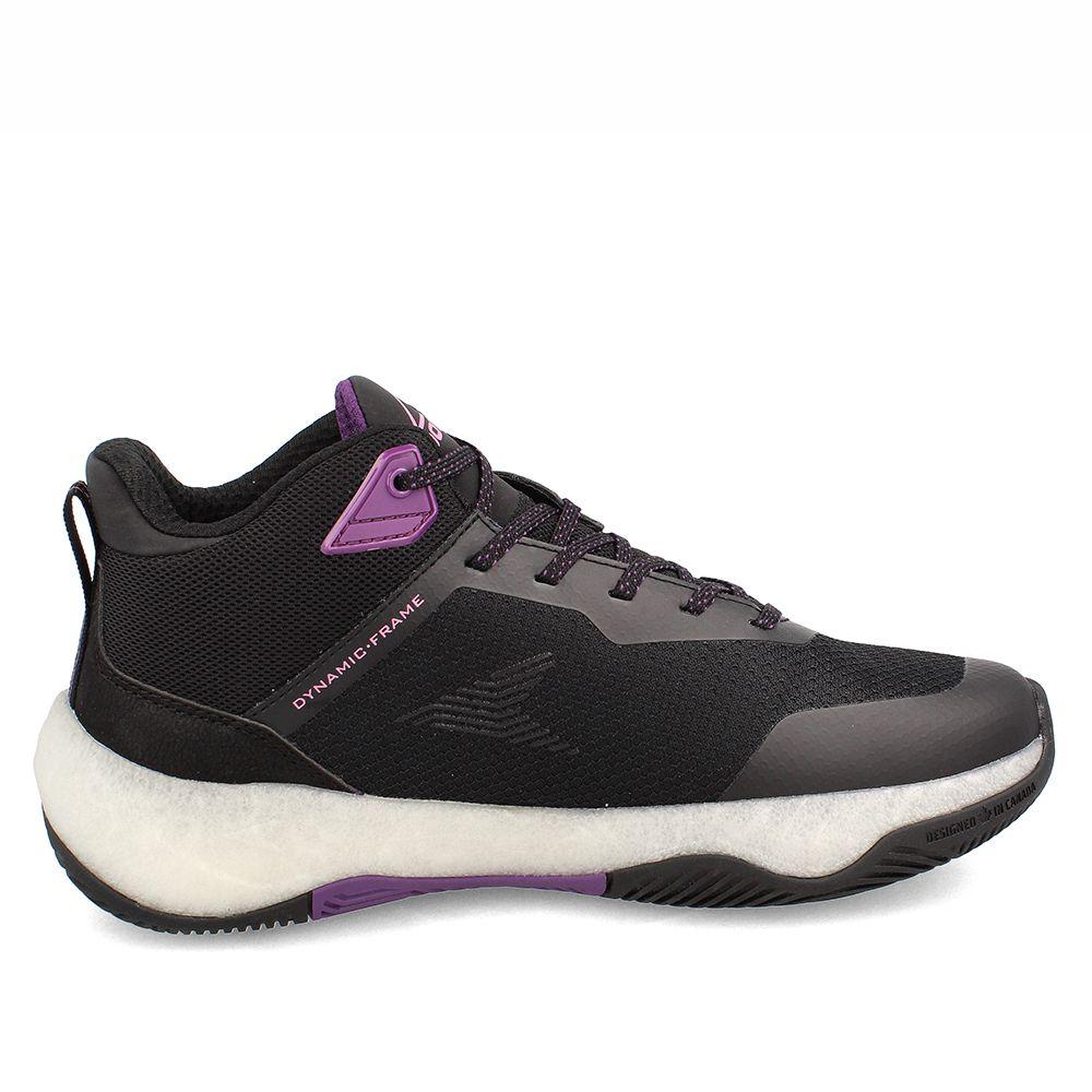 Zapatilla Mujer Power Xorise+300 Evo Clutch Negro-Lila-4