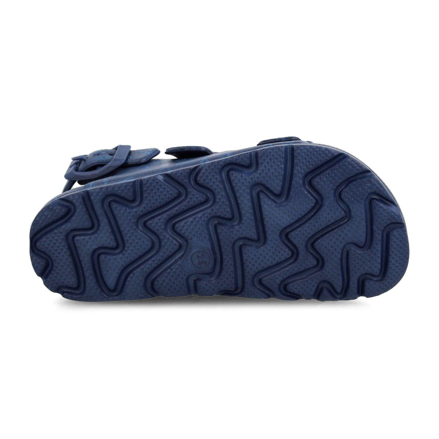 Sandalia  Niño Bubblegummers Floor Azul Marino - Blanco-4