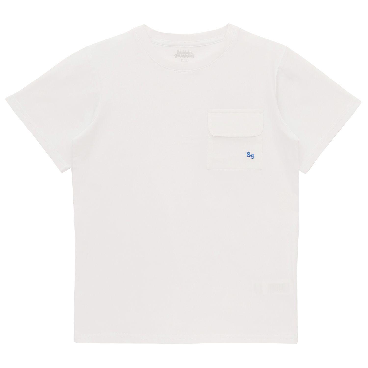 Polera Manga Corta Niño Bubblegummers Castaño Blanco-0