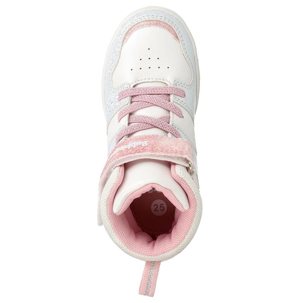 Zapatilla Niña Bubblegummers Luces Neon Blanco-Rosado-5