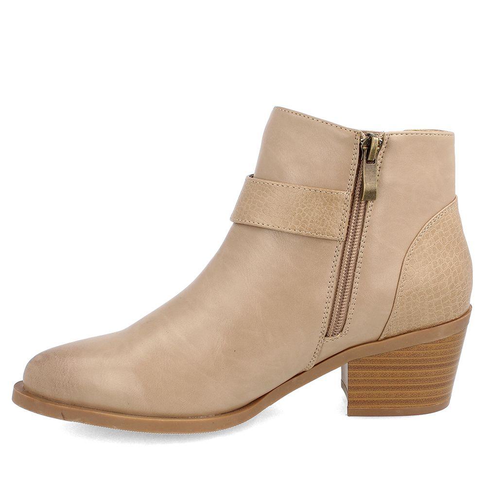 BOTÍN TEXANO MUJER BATA LITYA TAUPE-1