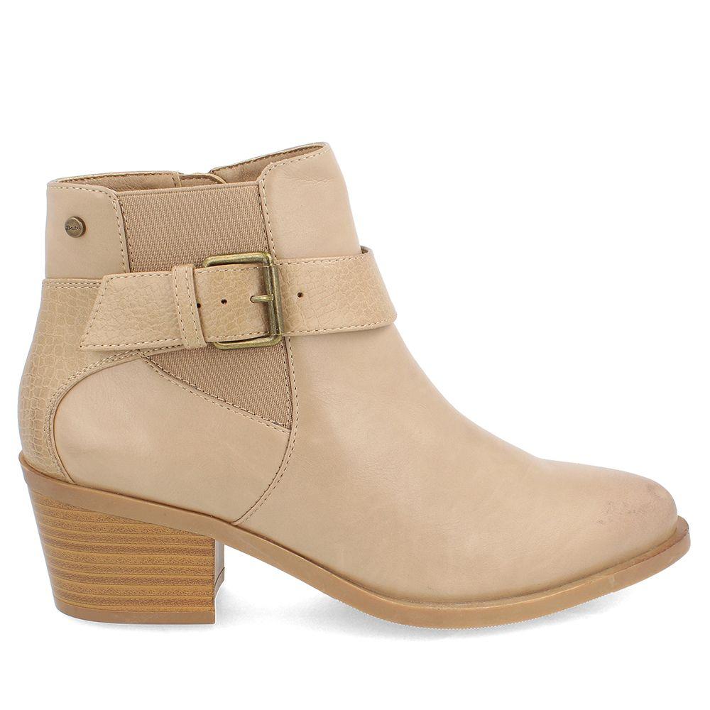 BOTÍN TEXANO MUJER BATA LITYA TAUPE-4