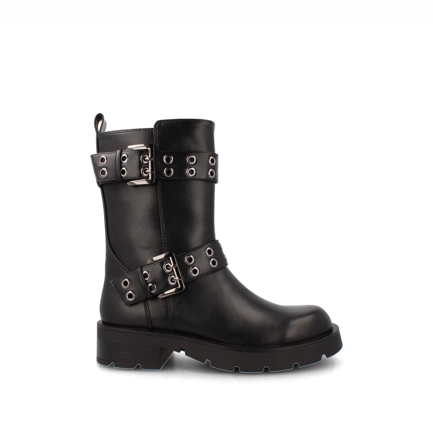 Botín Mujer Bata Nana Negro-0