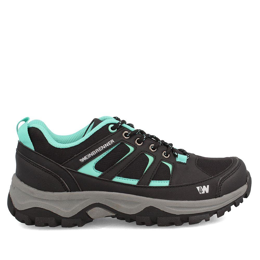 ZAPATILLA MUJER WEINBRENNER FLORIDA LOW NEGRO-VERDE CLARO-3