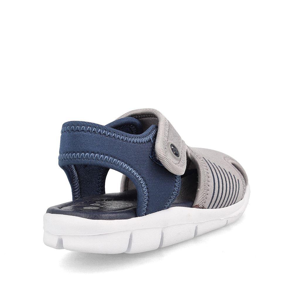 Sandalia Niño Bubblegummers Bentley Gris/Azul-3