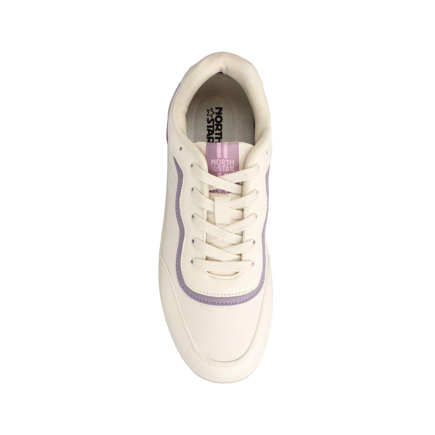 Zapatilla Mujer North Star Maisy Beige-Morado-3