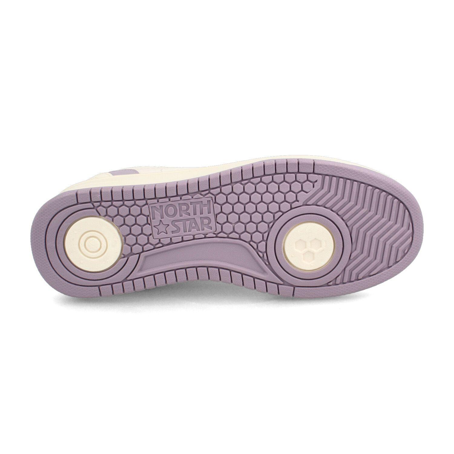 Zapatilla Mujer North Star Maisy Beige-Morado-4