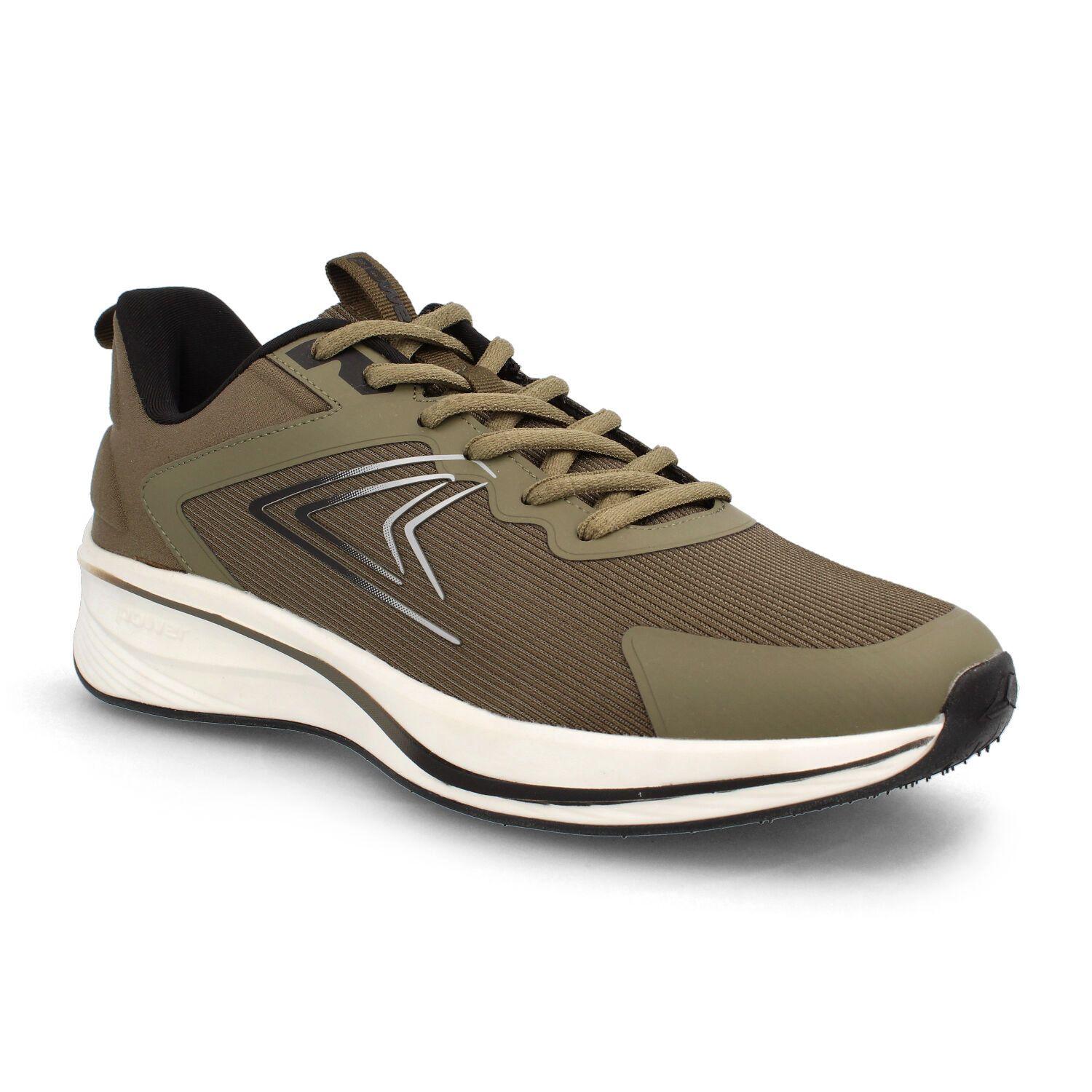 Zapatilla Hombre Power Swift Verde Militar-1