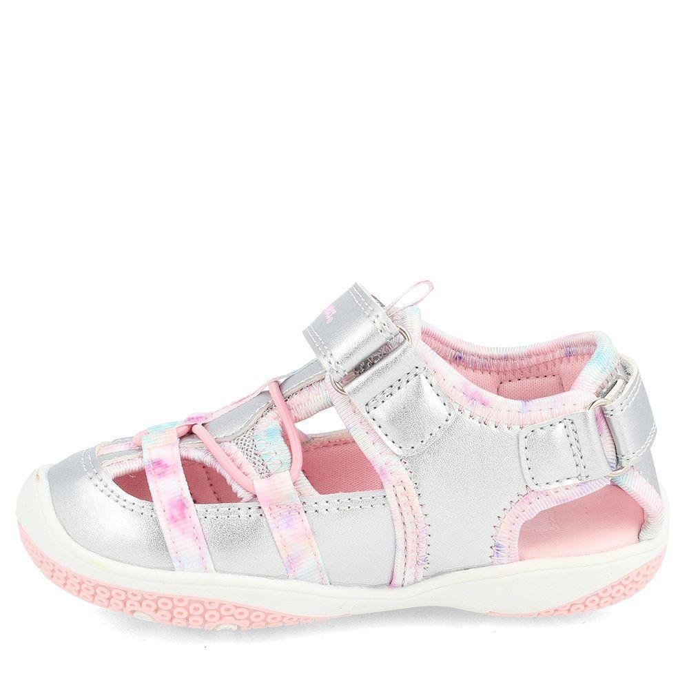 SANDALIA NIÑA BUBBLEGUMMERS CANCUN PLATEADO 22 - 25-1