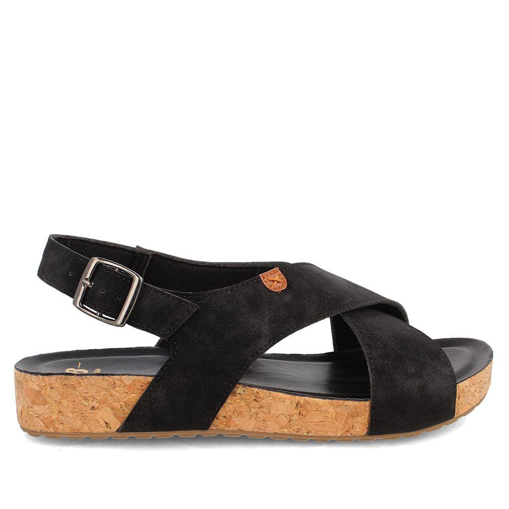 SANDALIA MUJER BATA ENJOY NEGRO-0