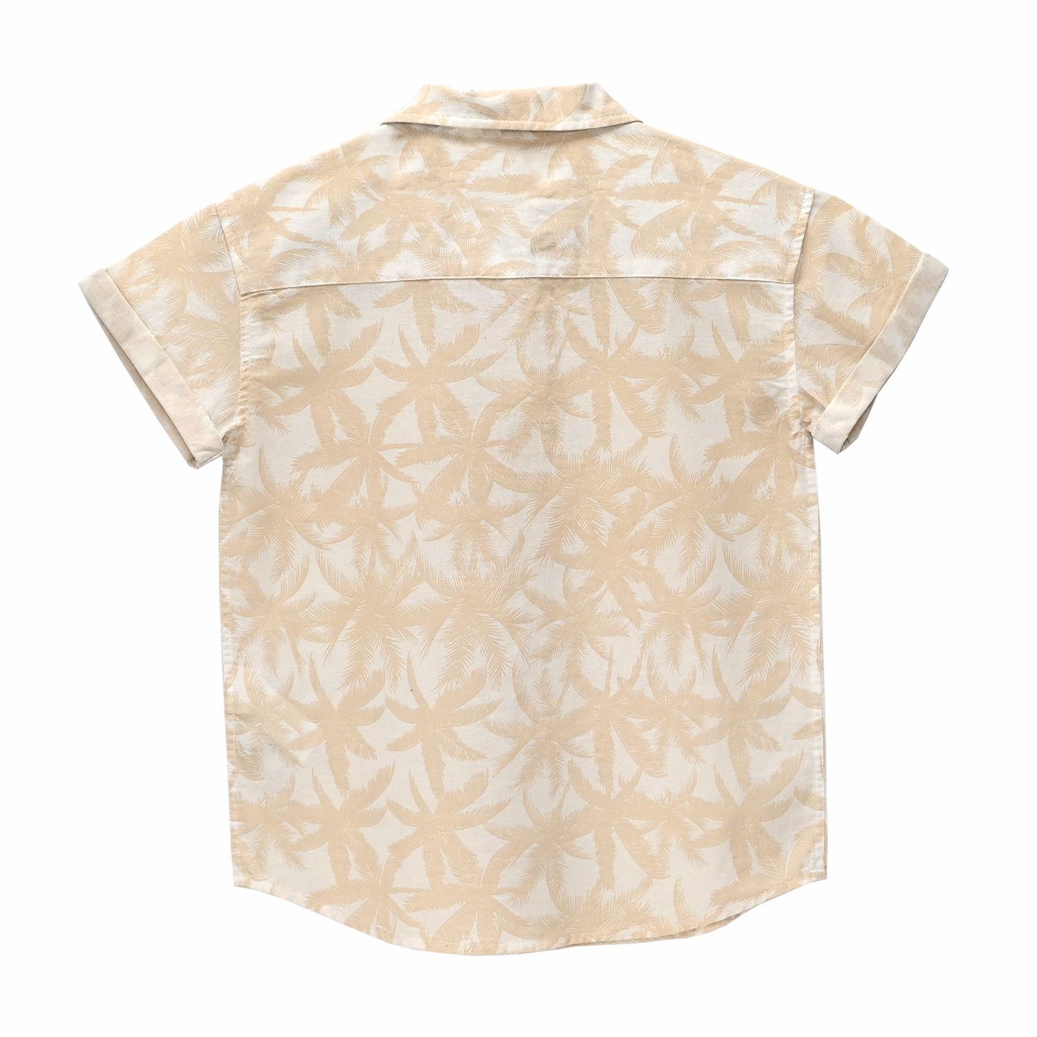 Camisa Niño Bubblegummers Palms Beige-1