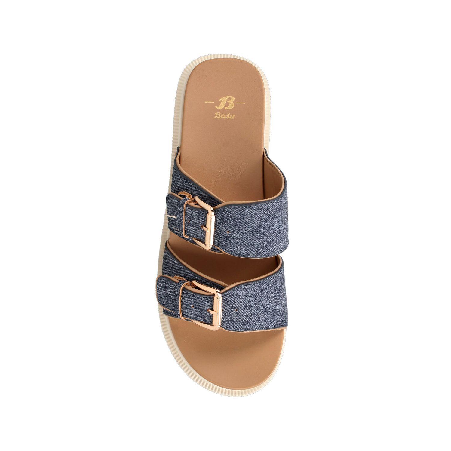 Sandalia Mujer Bata Mercury Denim-3