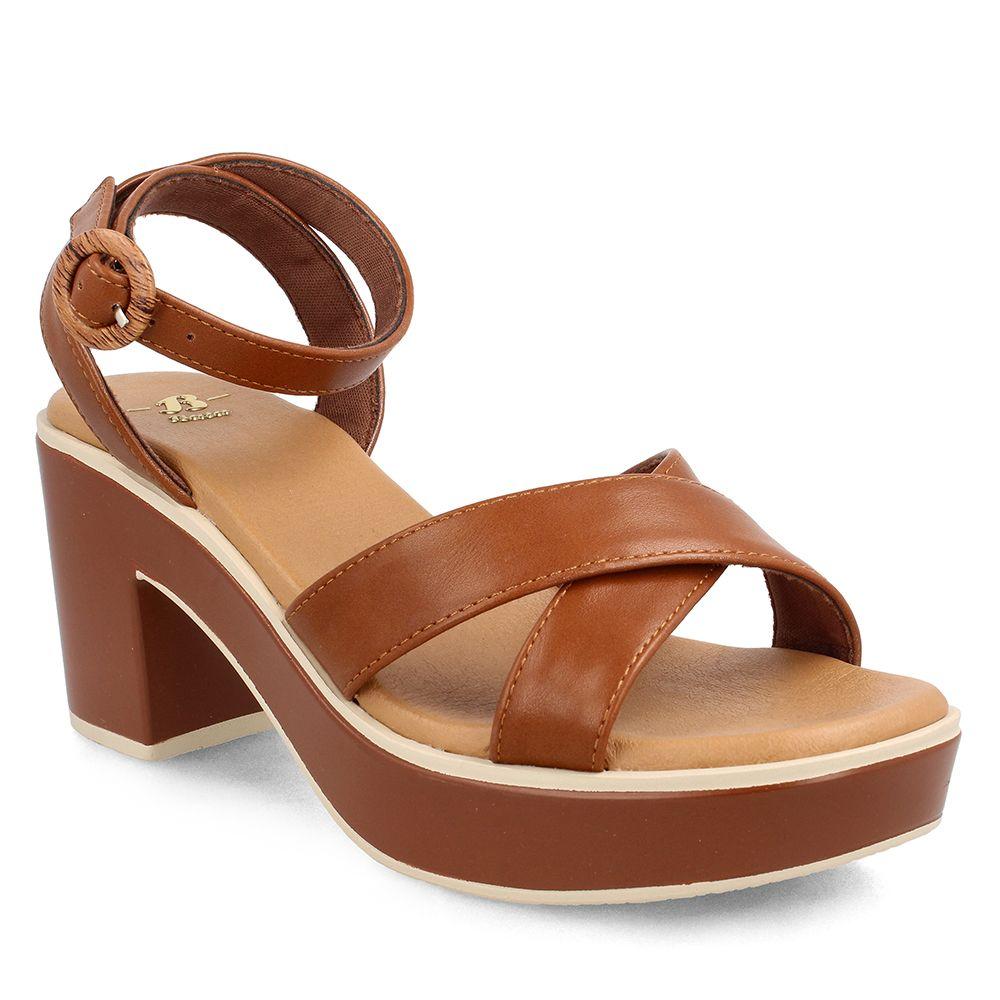 Sandalia Mujer Bata Monkie Café-0
