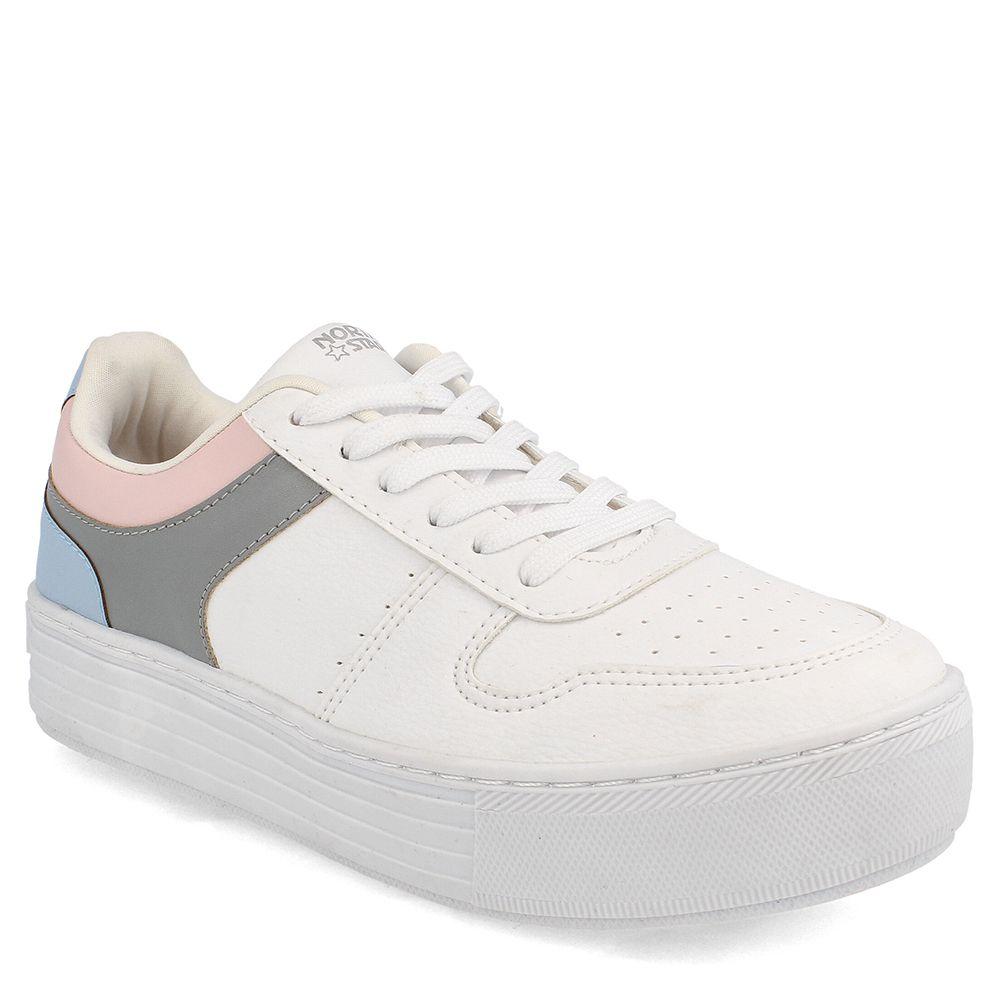 ZAPATILLA MUJER NORTH STAR RECIFE WHITE/ROSA/LIGHT BLUE/GRAY-0