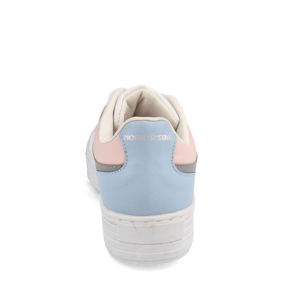 ZAPATILLA MUJER NORTH STAR RECIFE WHITE/ROSA/LIGHT BLUE/GRAY-2