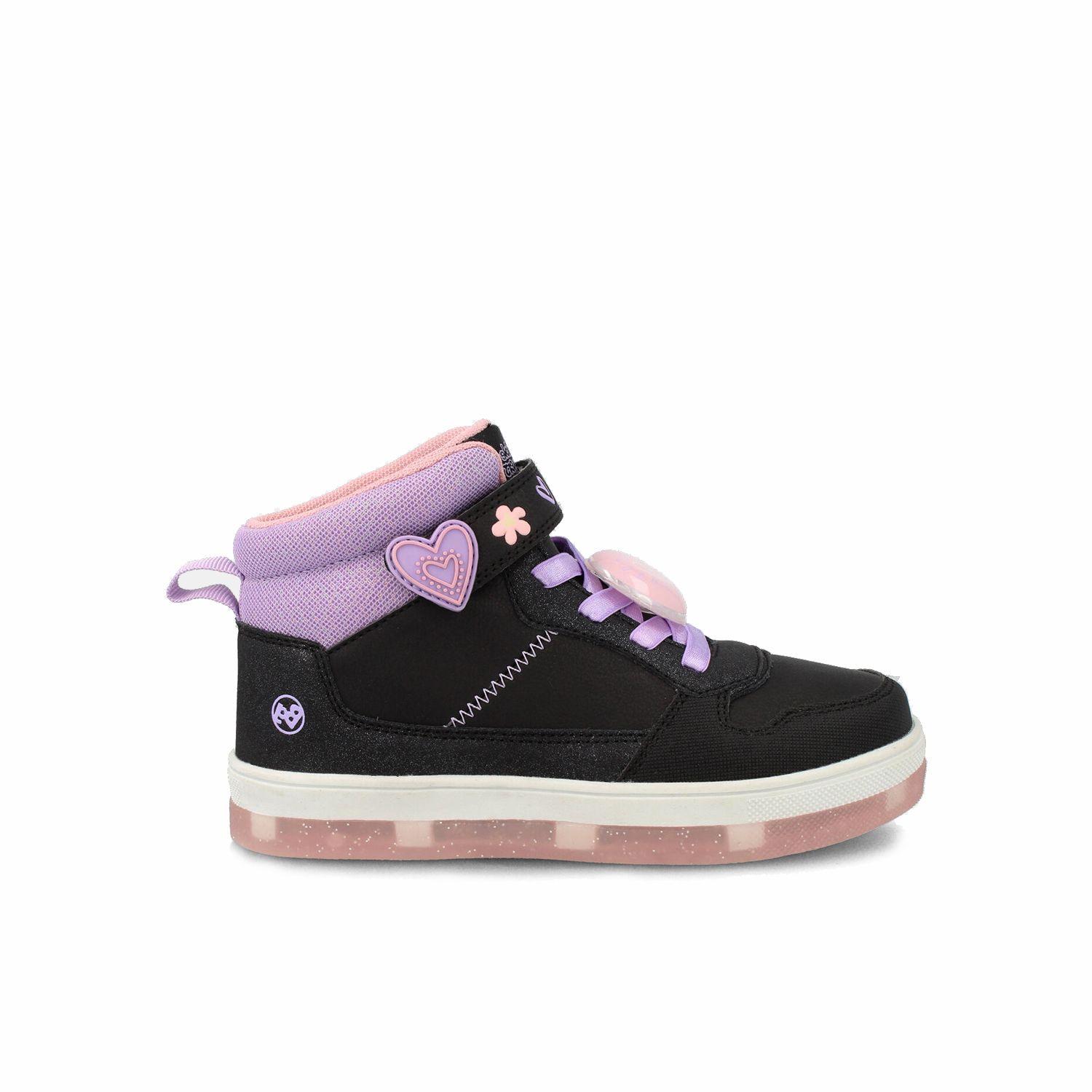 Zapatilla Niña Bubblegummers Nate Negro - Lila-0