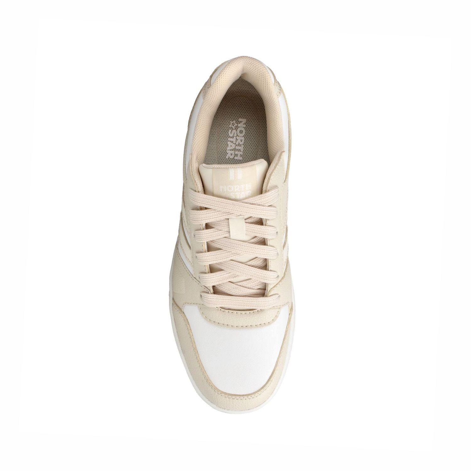 Zapatilla Mujer North Star Hem Beige - Blanco-3