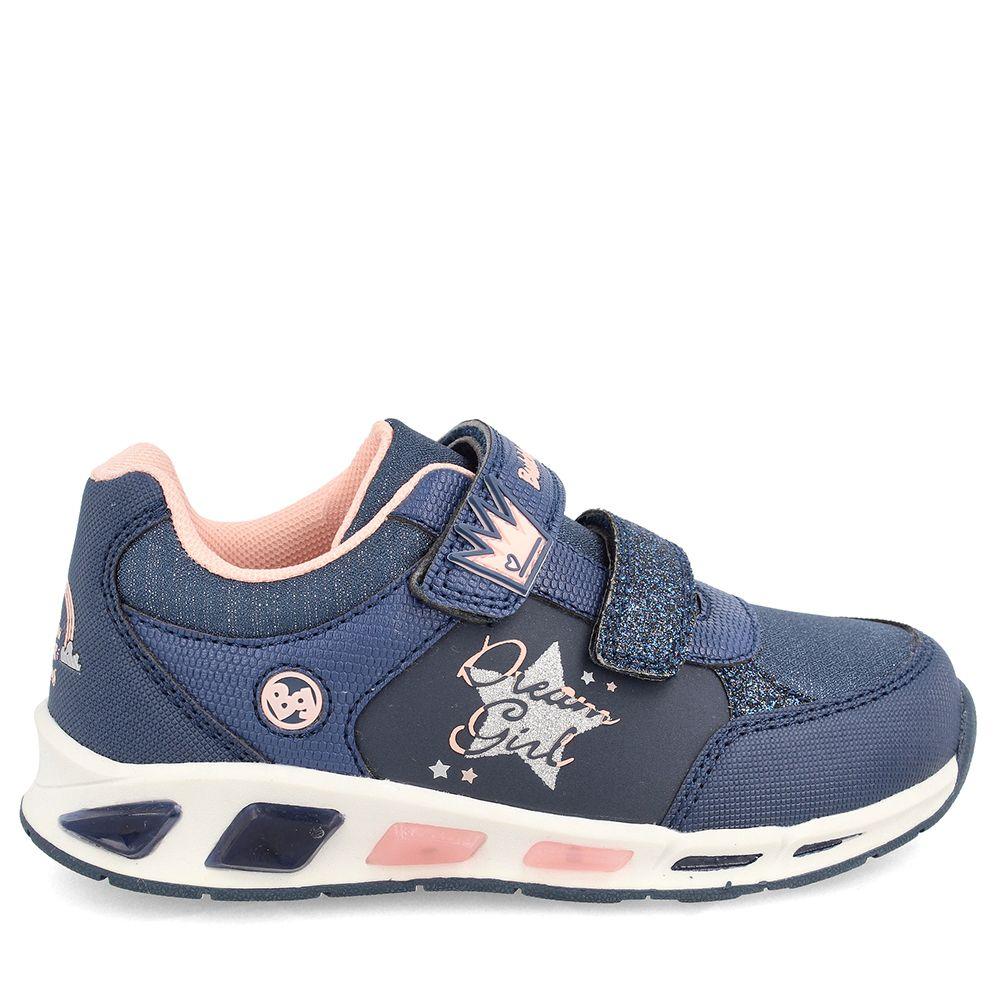 ZAPATILLA NIÑA BUBBLEGUMMERS ARAGON AZUL MARINO 30-33-4