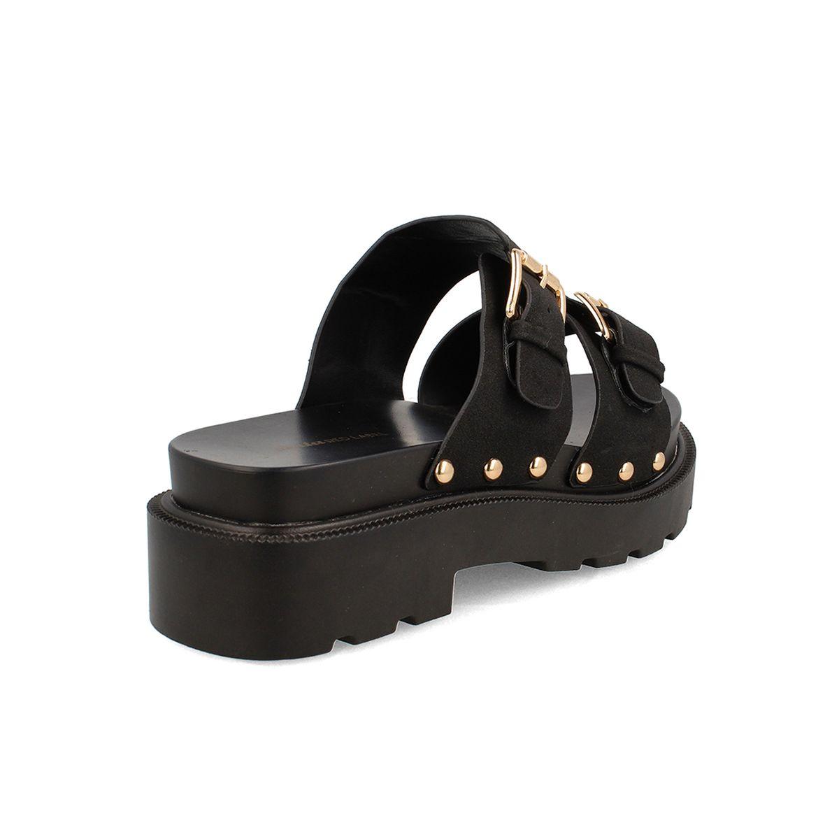 Sandalia Mujer Bata Mercury Negro-2