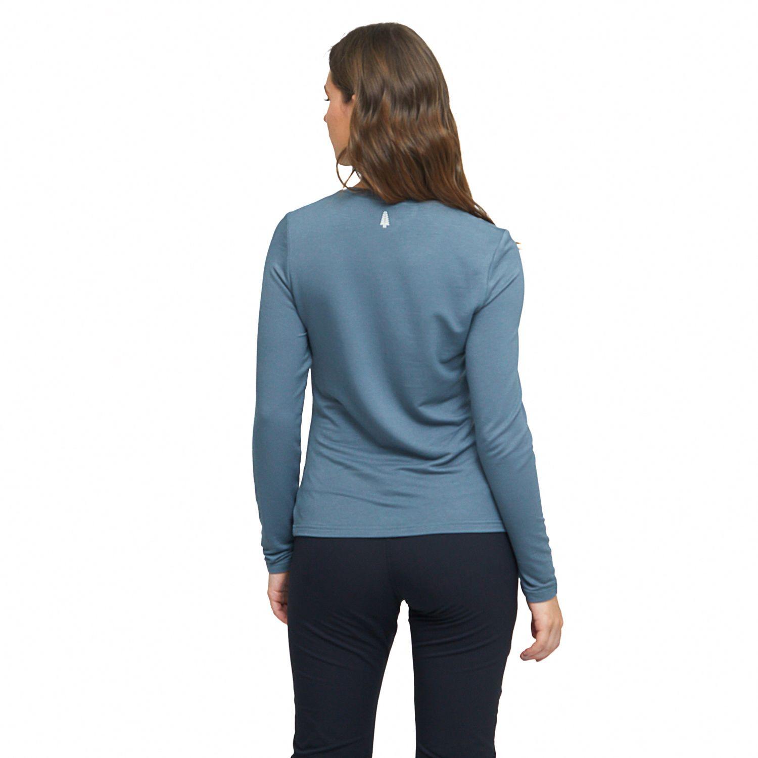 POLERA MANGA LARGA MUJER WEINBRENNER CALGARY AZÚL - GRIS-1