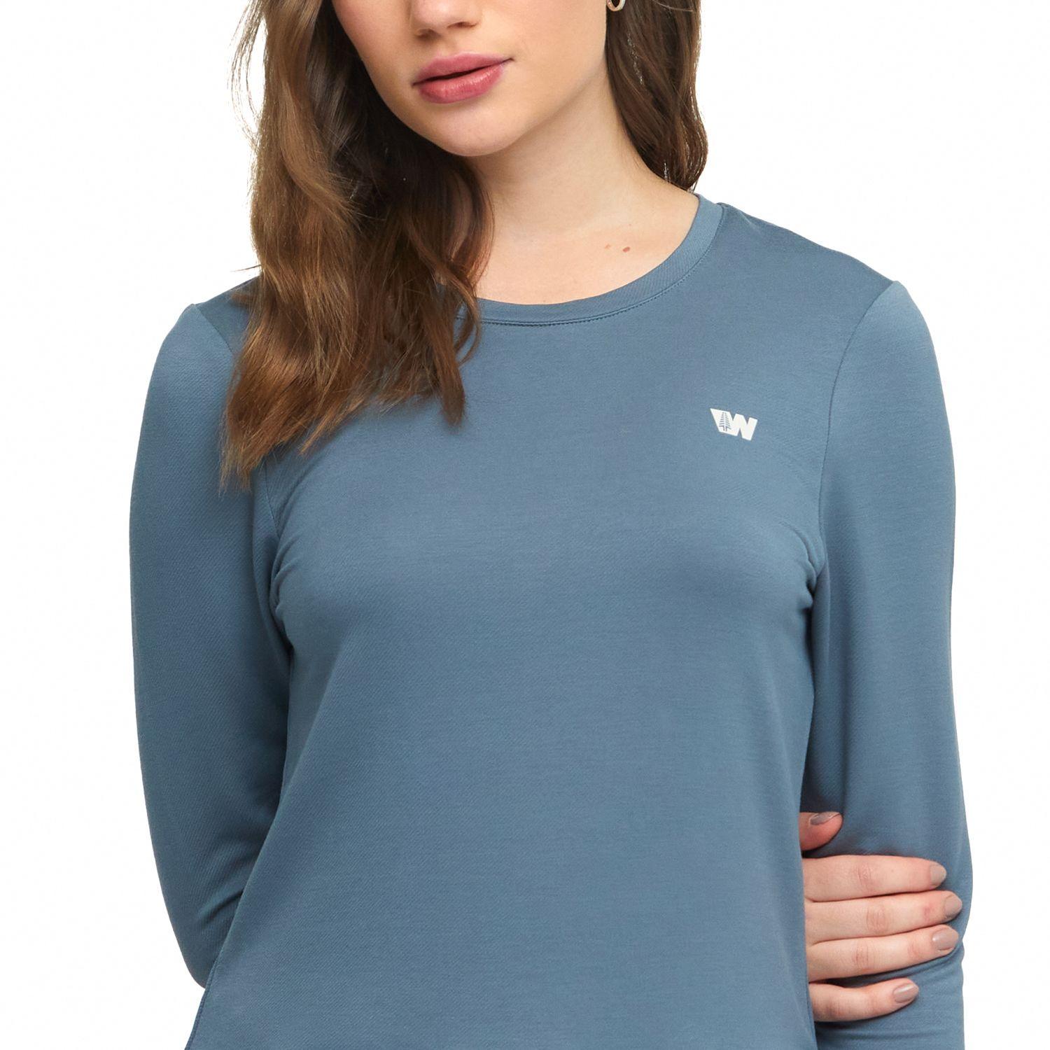 POLERA MANGA LARGA MUJER WEINBRENNER CALGARY AZÚL - GRIS-3