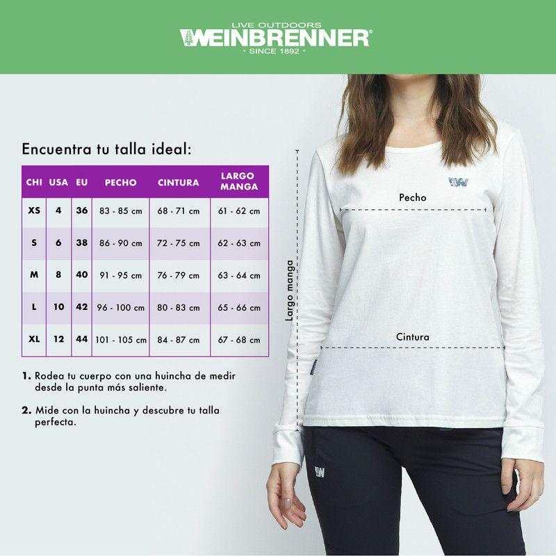 POLERA MANGA LARGA MUJER WEINBRENNER CALGARY AZÚL - GRIS-5