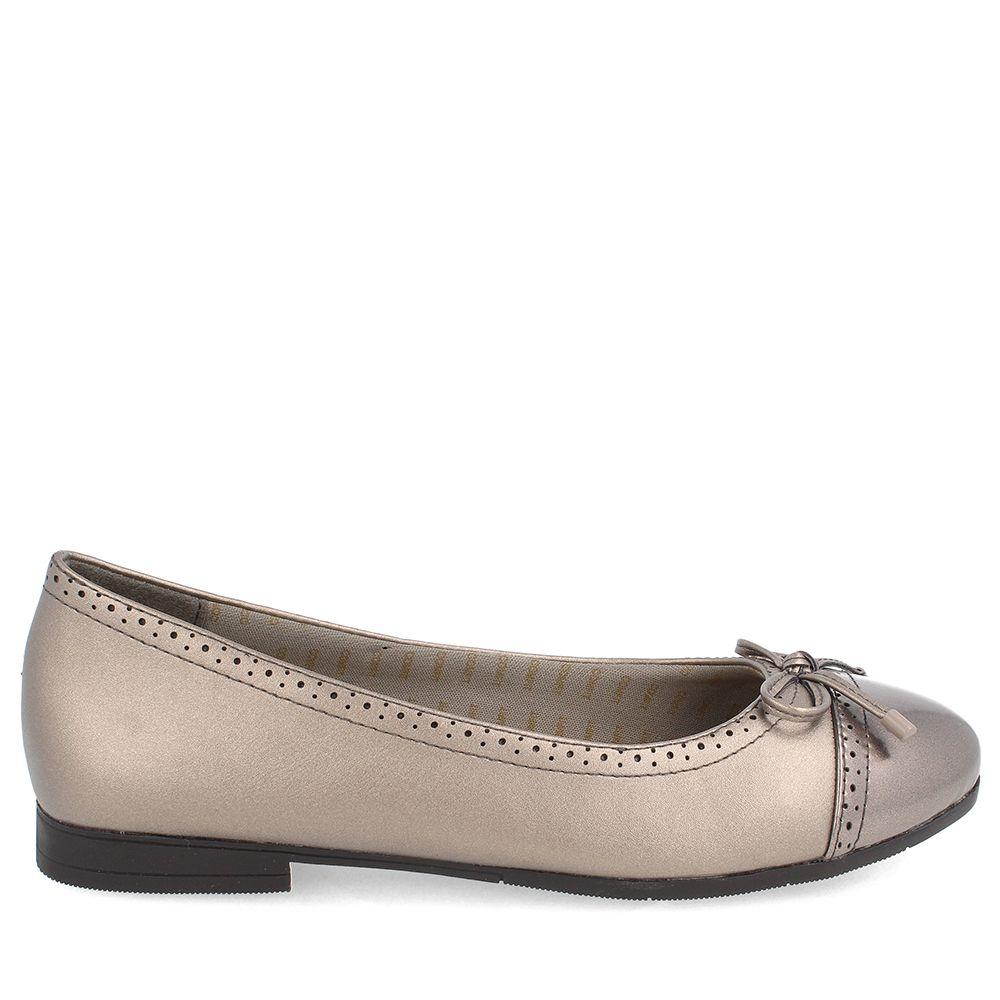 BALLERINA MUJER BATA CLAUDINE PLATEADO-4