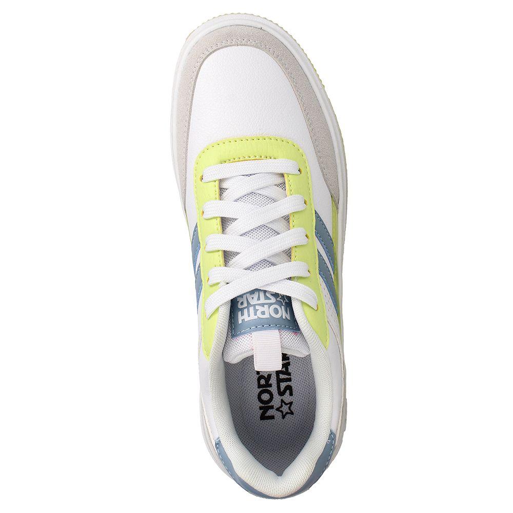 Zapatilla Mujer North Star Turk Blanco-Amarillo-5