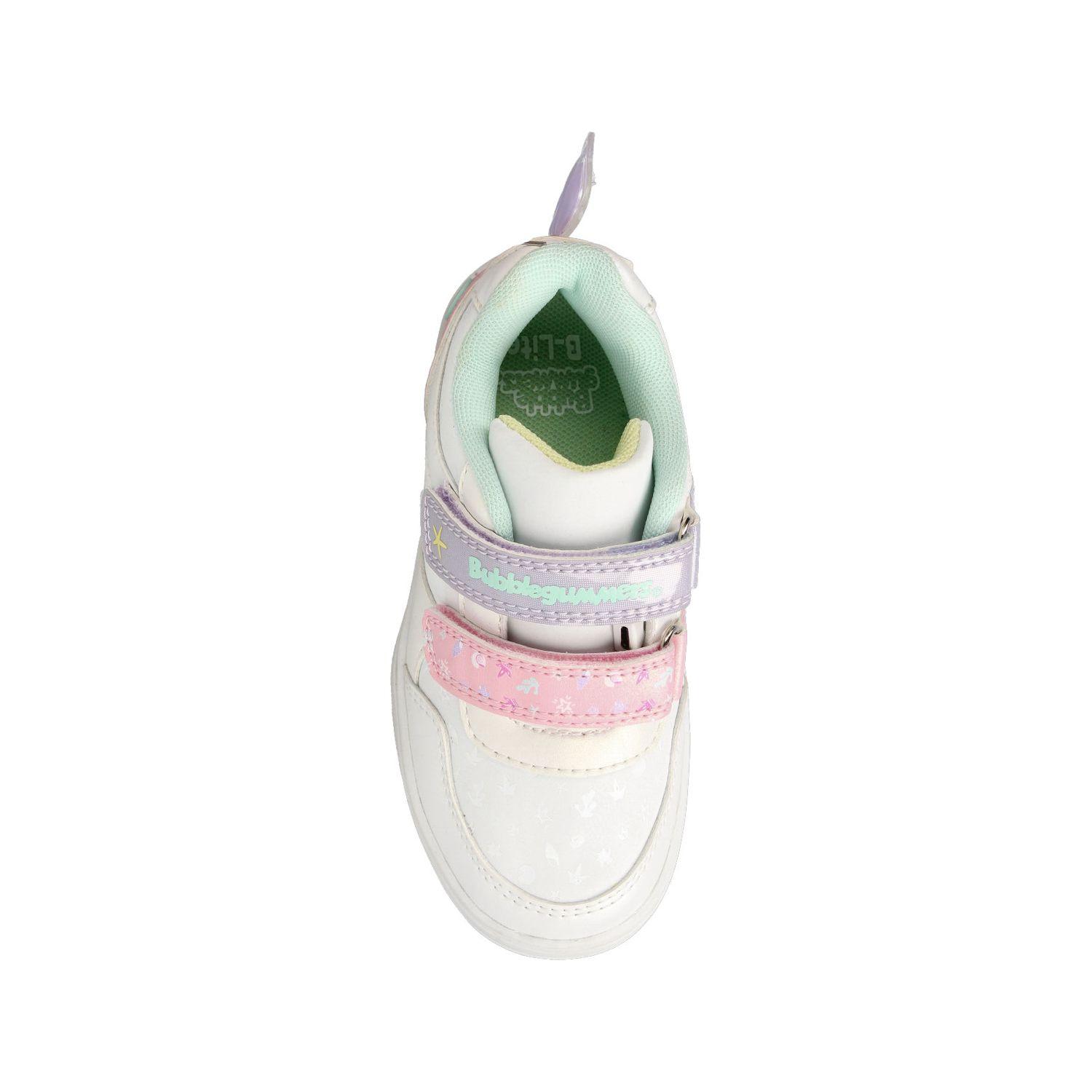 Zapatilla Niña Bubblegummers Neon Blanco-Lila-3