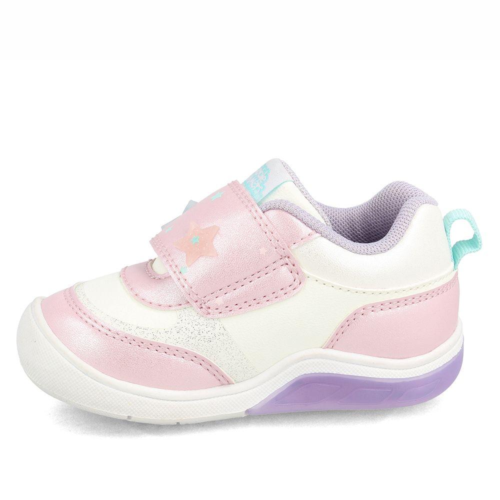 Zapatilla Niña Bubblegummers Luces Tokio Blanco-Rosado-1