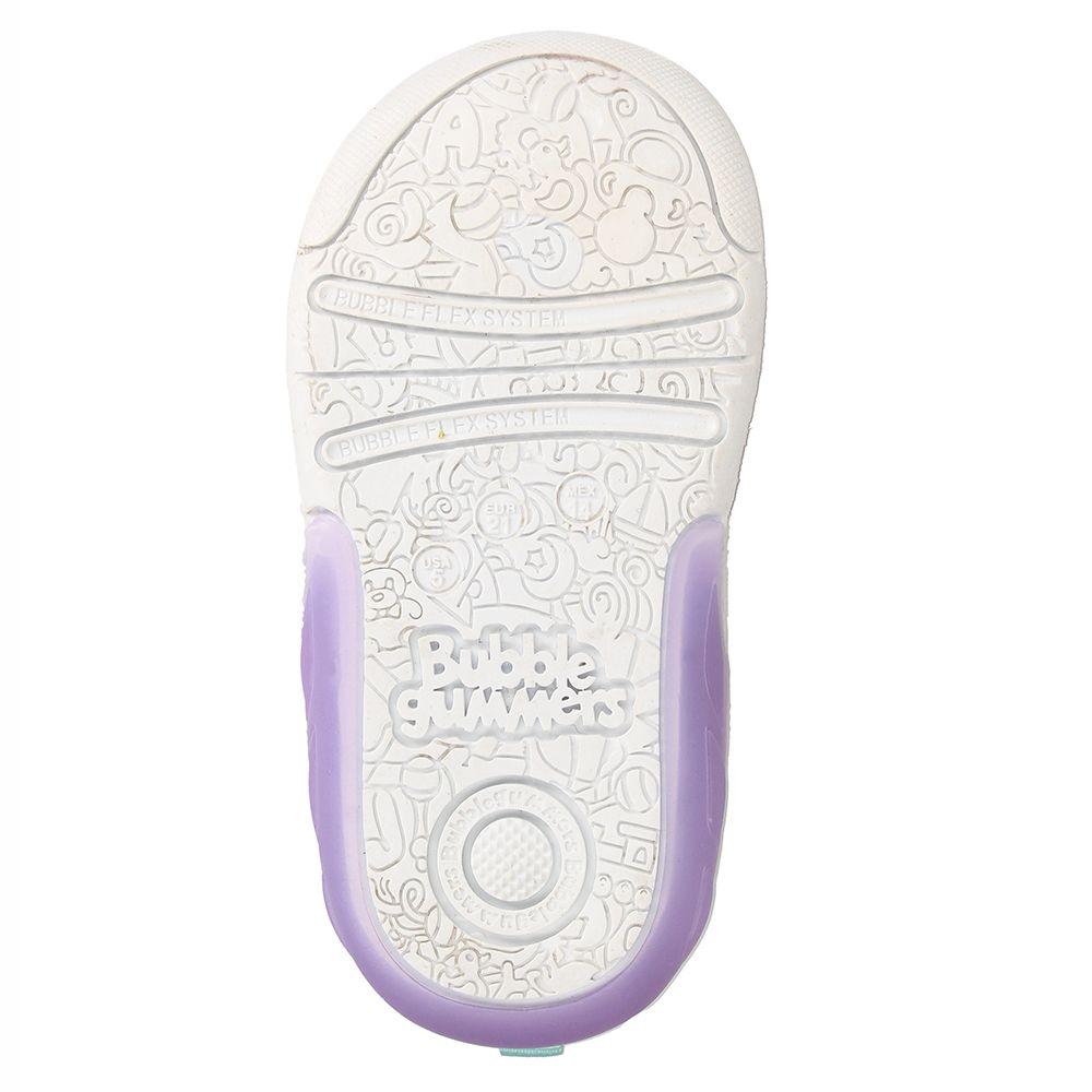 Zapatilla Niña Bubblegummers Luces Tokio Blanco-Rosado-6