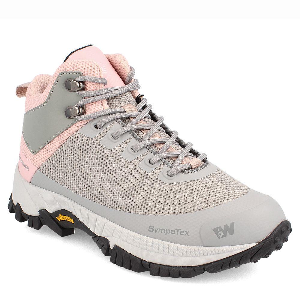 BOTÍN OUTDOOR MUJER WEINBRENNER HIMALAYA MID GRIS - ROSADO-0